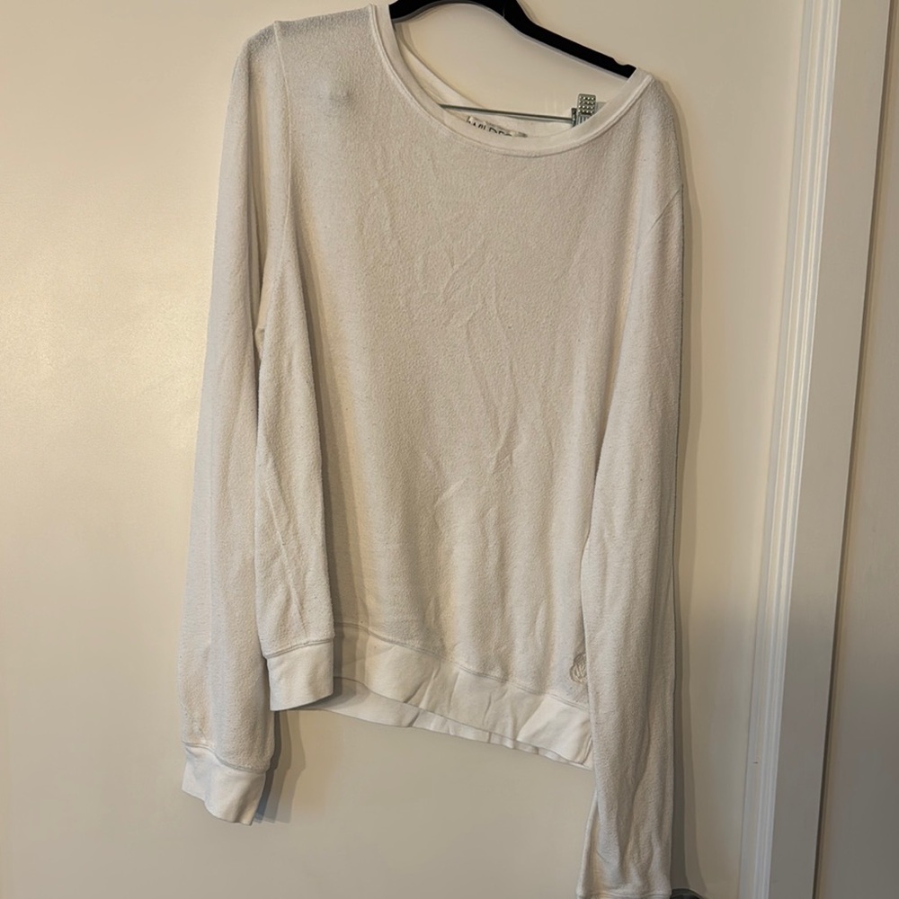 Women's White Long Sleeve Top